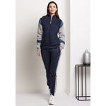 Tuta donna invernale felpata Laura Biagiotti BOS96576S blu grigio