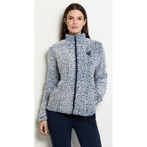 Giacca donna invernale pile sherpa Laura Biagiotti BPJ96592B blu