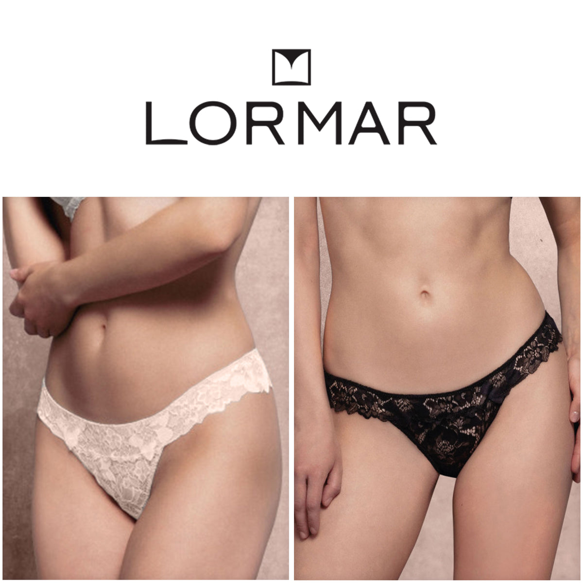 Brasiliana Lormar Softy in pizzo floreale trasparente