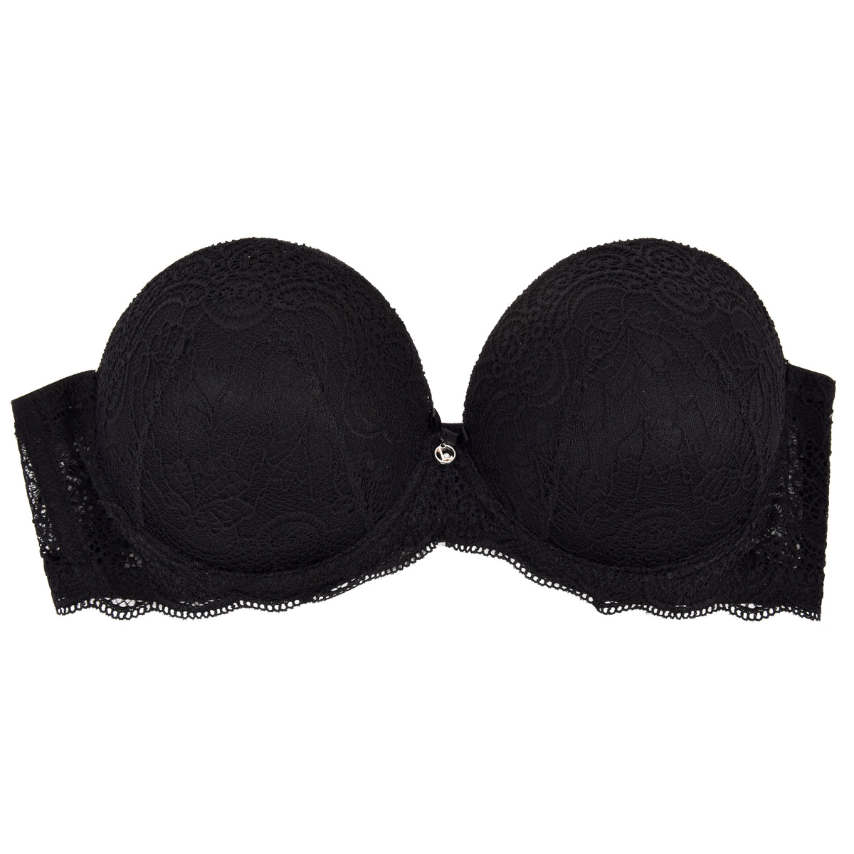 Reggiseno fascia super push up Lormar double extra pizzo