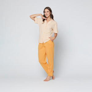 Pigiama Donna con maglia aperta 100% Cotone Cippi LOS559