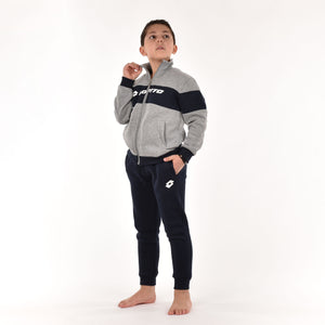 Tuta bambino Lotto LA1054 cotone felpato grigio