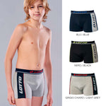 Boxer bimbo ragazzo Lotto LB4216 cotone bielastico 3 pz