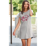 Maxi maglia Lotto LP2057 manica corta grigio melange