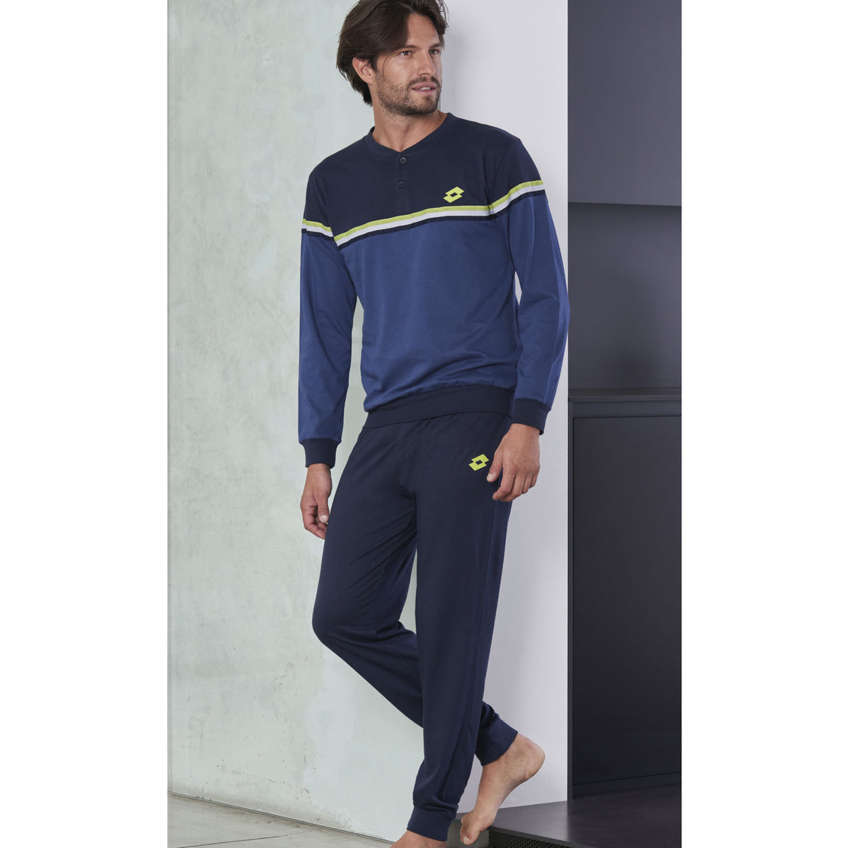Pigiama uomo Lotto LP4052 cotone Jeans