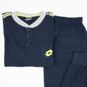Pigiama uomo Lotto LP4054 cotone blu