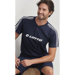 Pigiama uomo Lotto LP5072 corto cotone blu