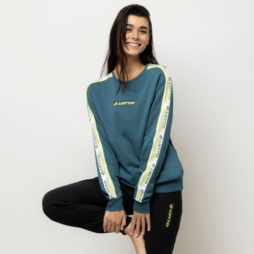 Pigiama donna cotone felpato Lotto LP6089 sportivo