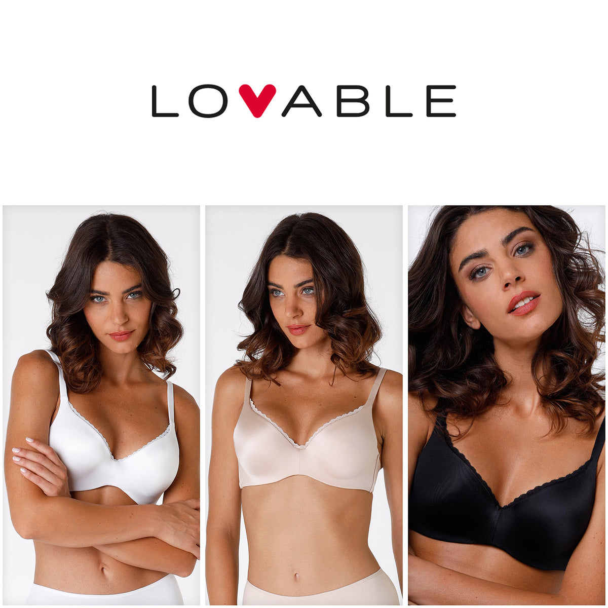 Reggiseno Lovable L4125 con ferretto infilo sfilo 24H lift microfibra