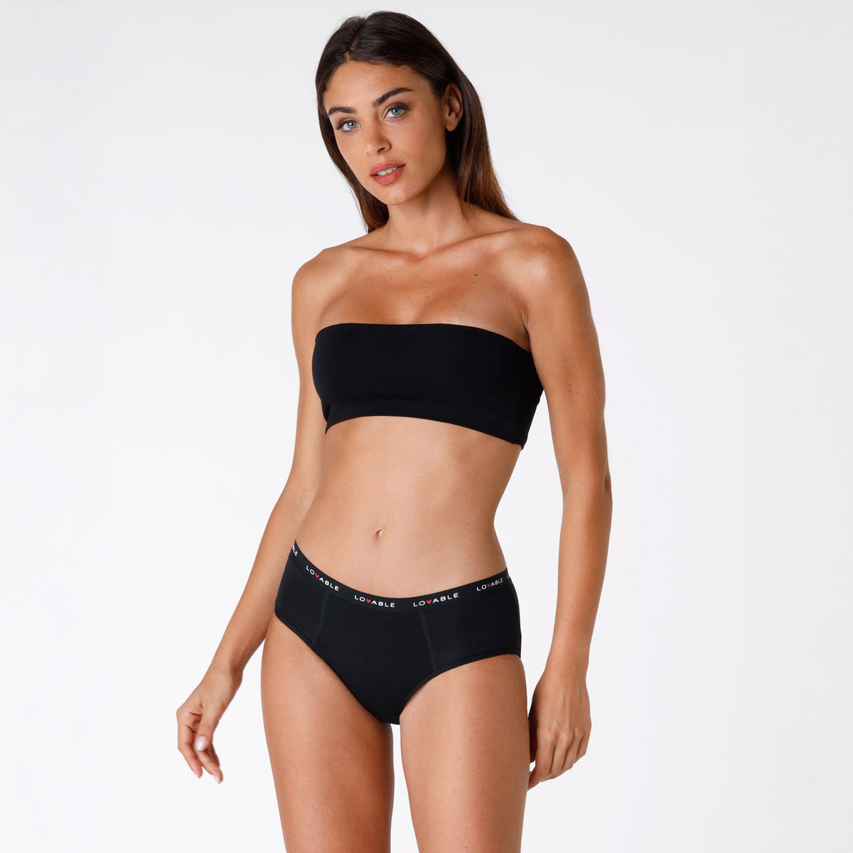 Culotte da ciclo lavabile flusso medio cotone biologico L0AYA/L0DPL