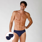 Slip uomo cotone Lovable LVB L09G3 blu 2 pezzi