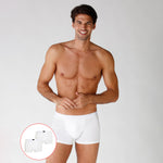 Boxer uomo cotone Lovable LVB uomo L09G4 bianco 2 pezzi