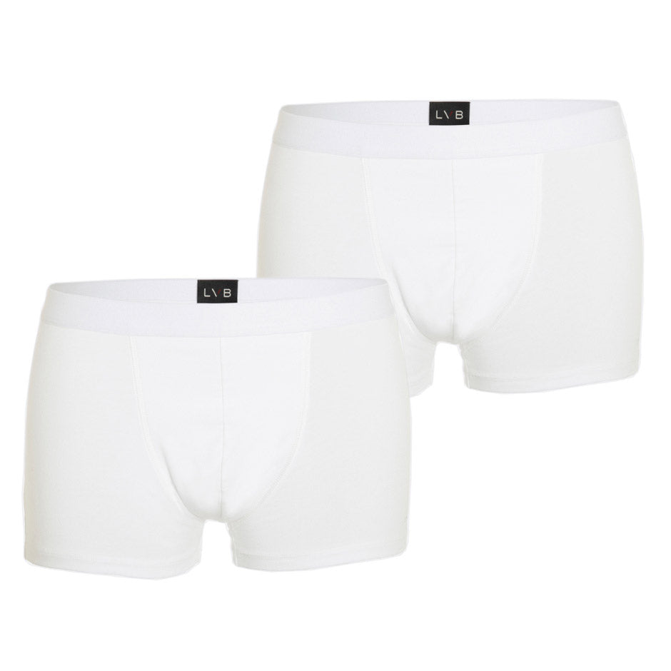 Boxer uomo cotone Lovable LVB uomo L09G4 bianco 2 pezzi