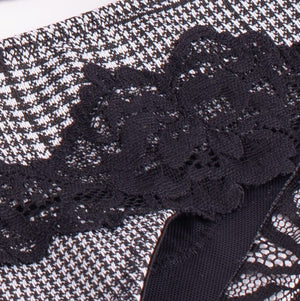 Coordinato completino sexy Love and bra balconcino brasiliana 35498 nero