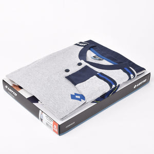 Pigiama uomo cotone leggero sportivo uomo Lotto LP1050 grigio mel.