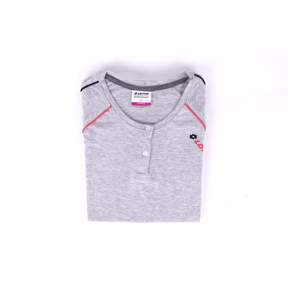 Pigiama donna Lotto LP2040 corto cotone grigio melange