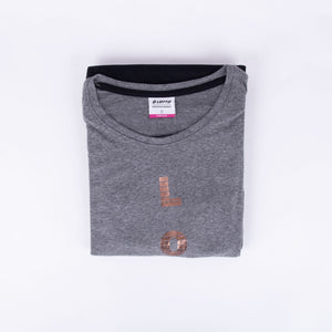 Pigiama donna Lotto LP2041 corto cotone grigio