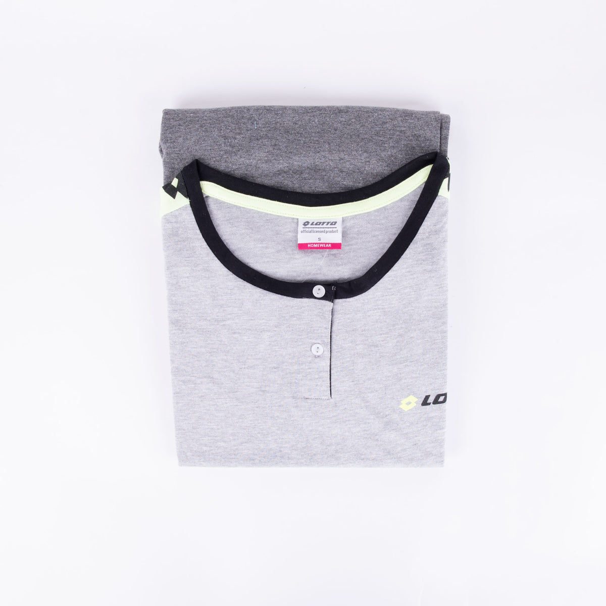 Pigiama donna Lotto LP2043 corto cotone grigio melange