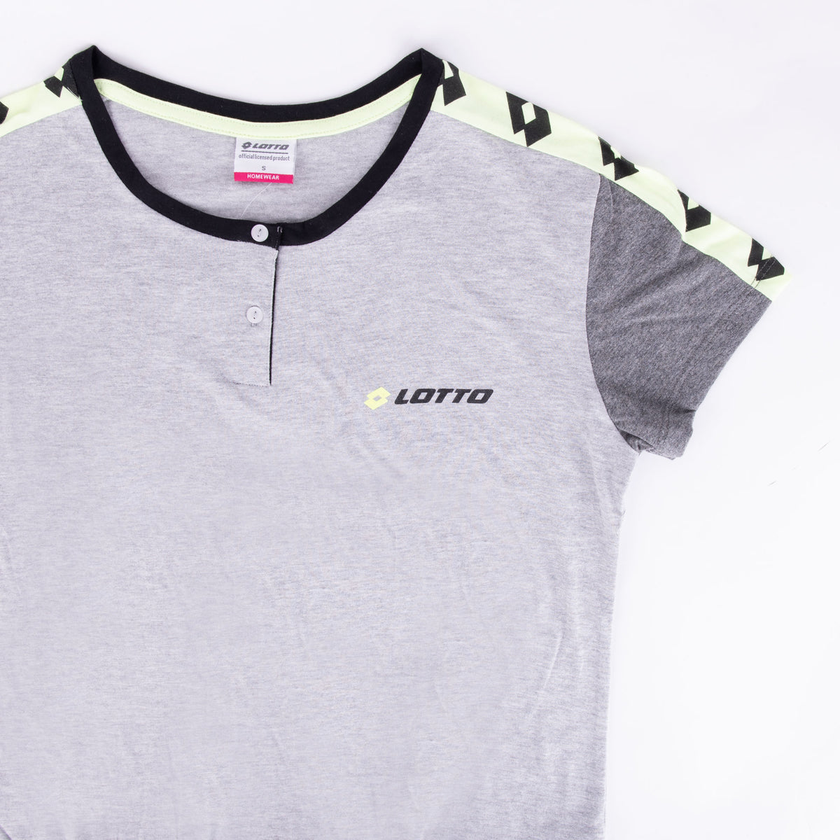Pigiama donna Lotto LP2043 corto cotone grigio melange