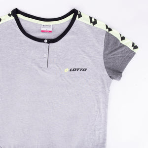 Pigiama donna Lotto LP2043 corto cotone grigio melange