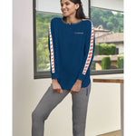 Pigiama donna Lotto LP3026 lungo cotone bluette
