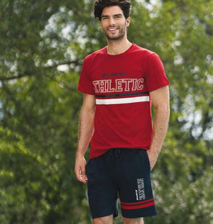 Pigiama uomo Lotto lp5032 stile sportivo estivo in cotone