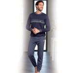 Pigiama uomo Lotto LP6039 caldo cotone blu