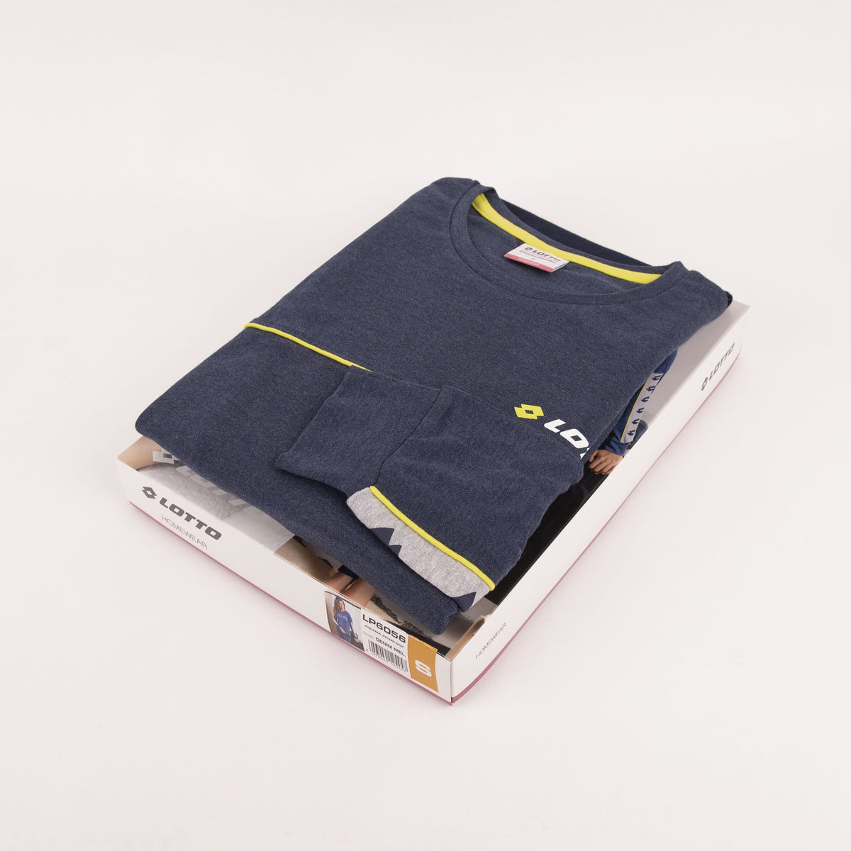 Pigiama donna Lotto LP6056 caldo cotone denim melange