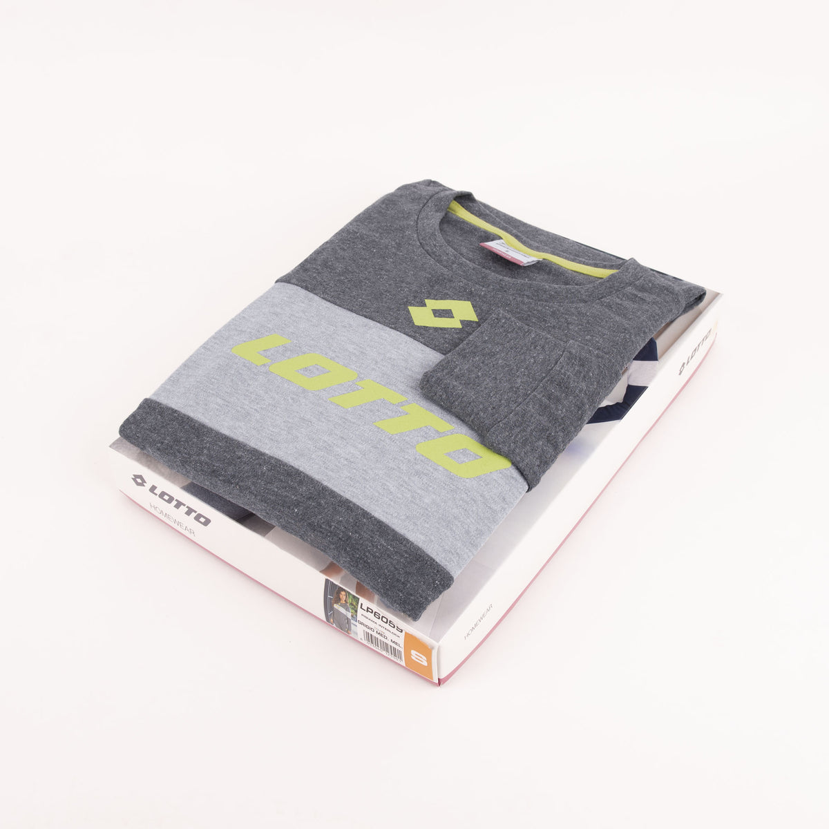Pigiama donna Lotto LP6059 caldo cotone grigio medio melange