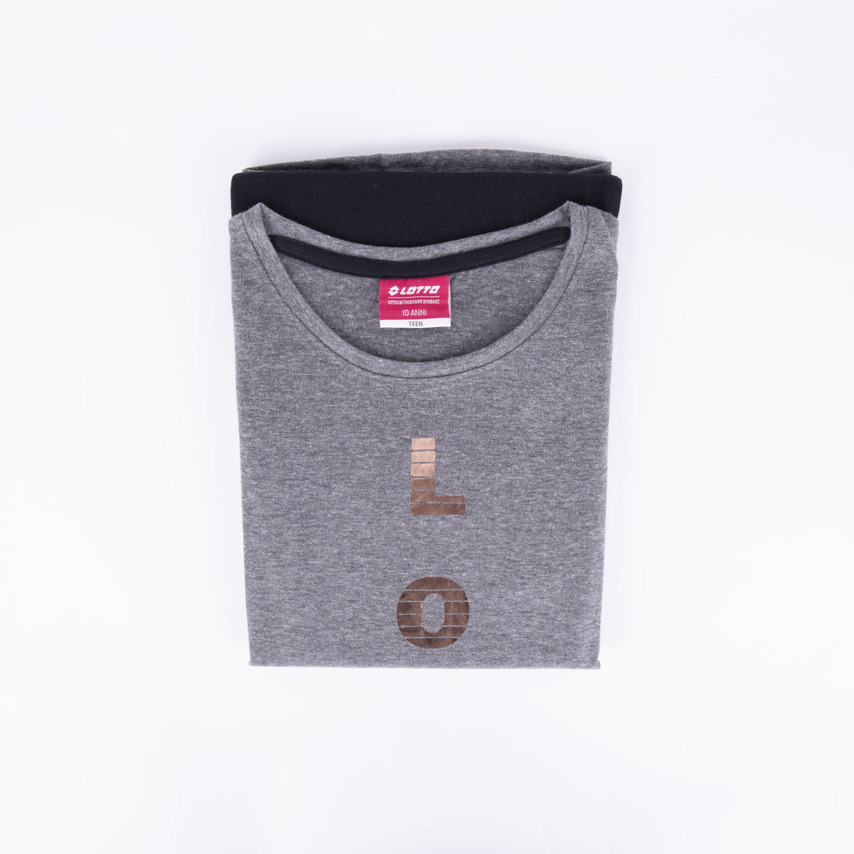 Pigiama ragazza Lotto LP8510 corto cotone grigio