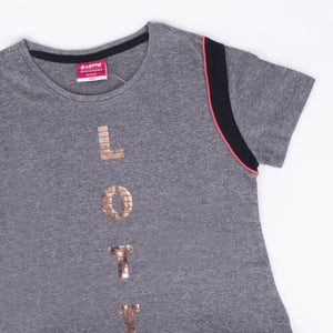Pigiama ragazza Lotto LP8510 corto cotone grigio