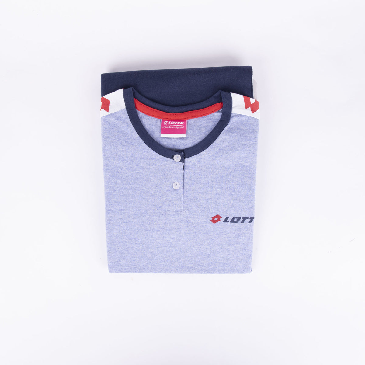 Pigiama ragazza Lotto LP8511 corto cotone denim melange