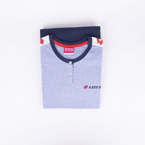 Pigiama ragazza Lotto LP8511 corto cotone denim melange