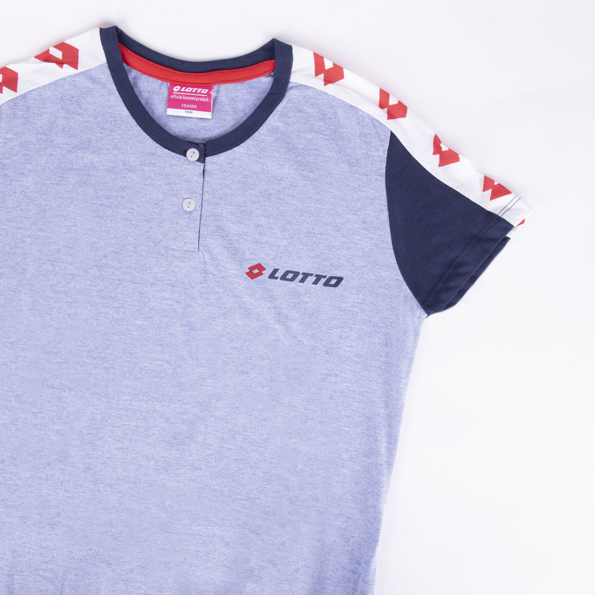 Pigiama ragazza Lotto LP8511 corto cotone denim melange