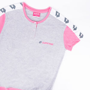 Pigiama ragazza Lotto LP8511 corto cotone grigio melange