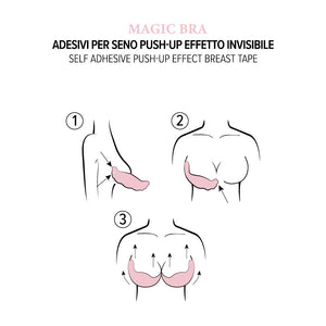 Coppe adesive push up Love and bra invisible bra