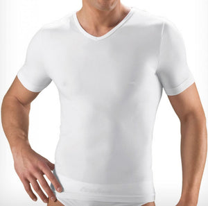 Maglia uomo microfibra Issimo 251 maniche corte scollo a V