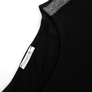 Maglia moda Jadea 4462 girocollo manica lunga nero argento