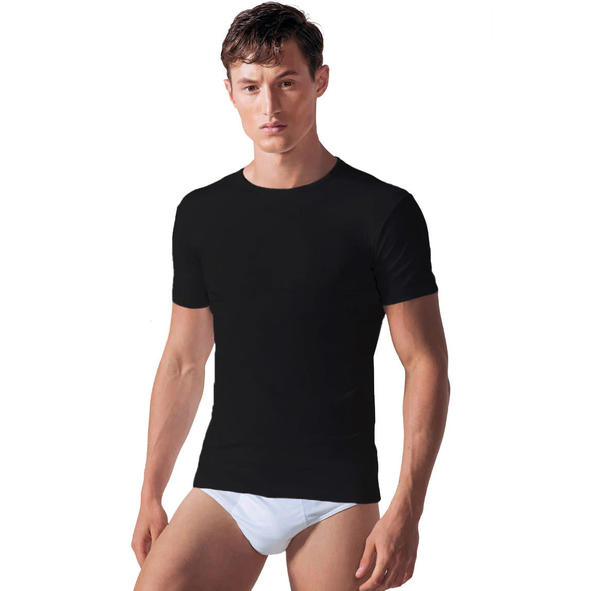 Maglia Rossoporpora MU001 mezza manica paricollo cotone 3 pz