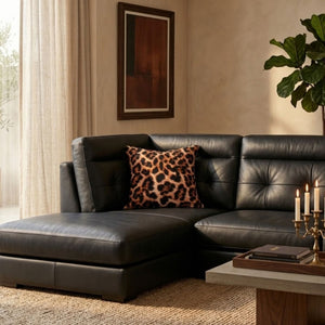 Cuscino d'arredo leopardato + anima Riviera maila AG0997