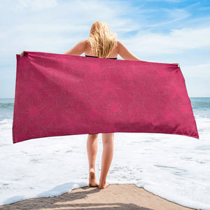 Telo mare Vingi spugna "Malaga" fuxia 100% cotone
