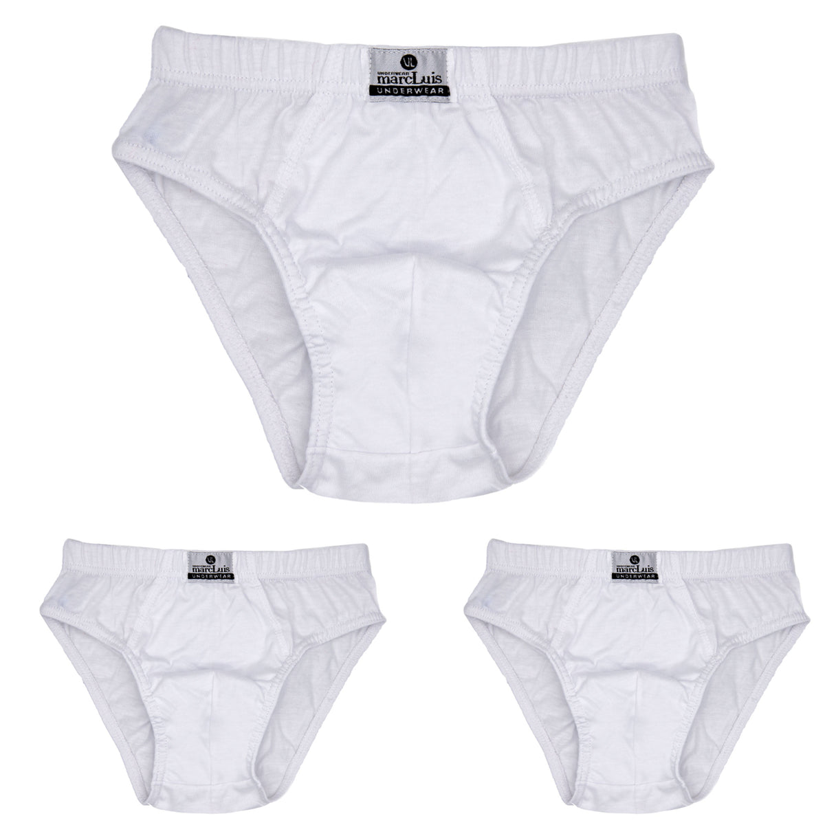 Slip bimbo in puro cotone Marc Luis 733 3 pezzi