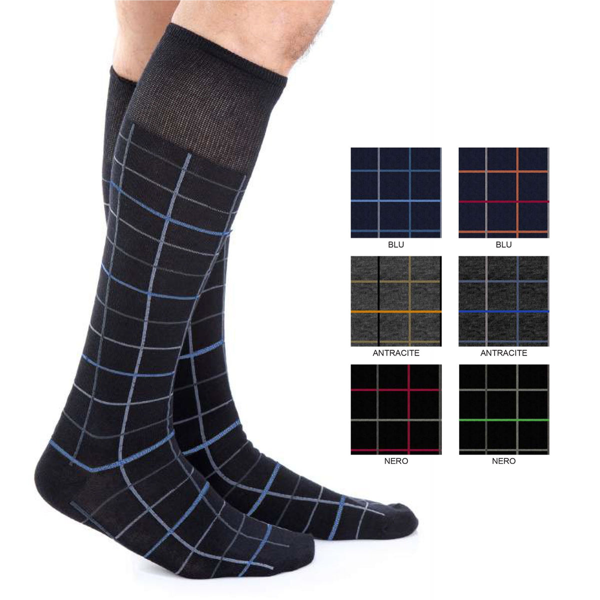 Calze lunghe uomo invernali Meritex 1232 caldo cotone 6 paia