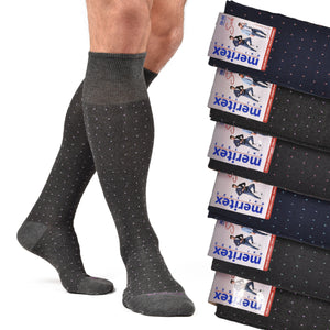 Calze lunghe assortite caldo cotone Meritex 1720 fantasia 6 paia