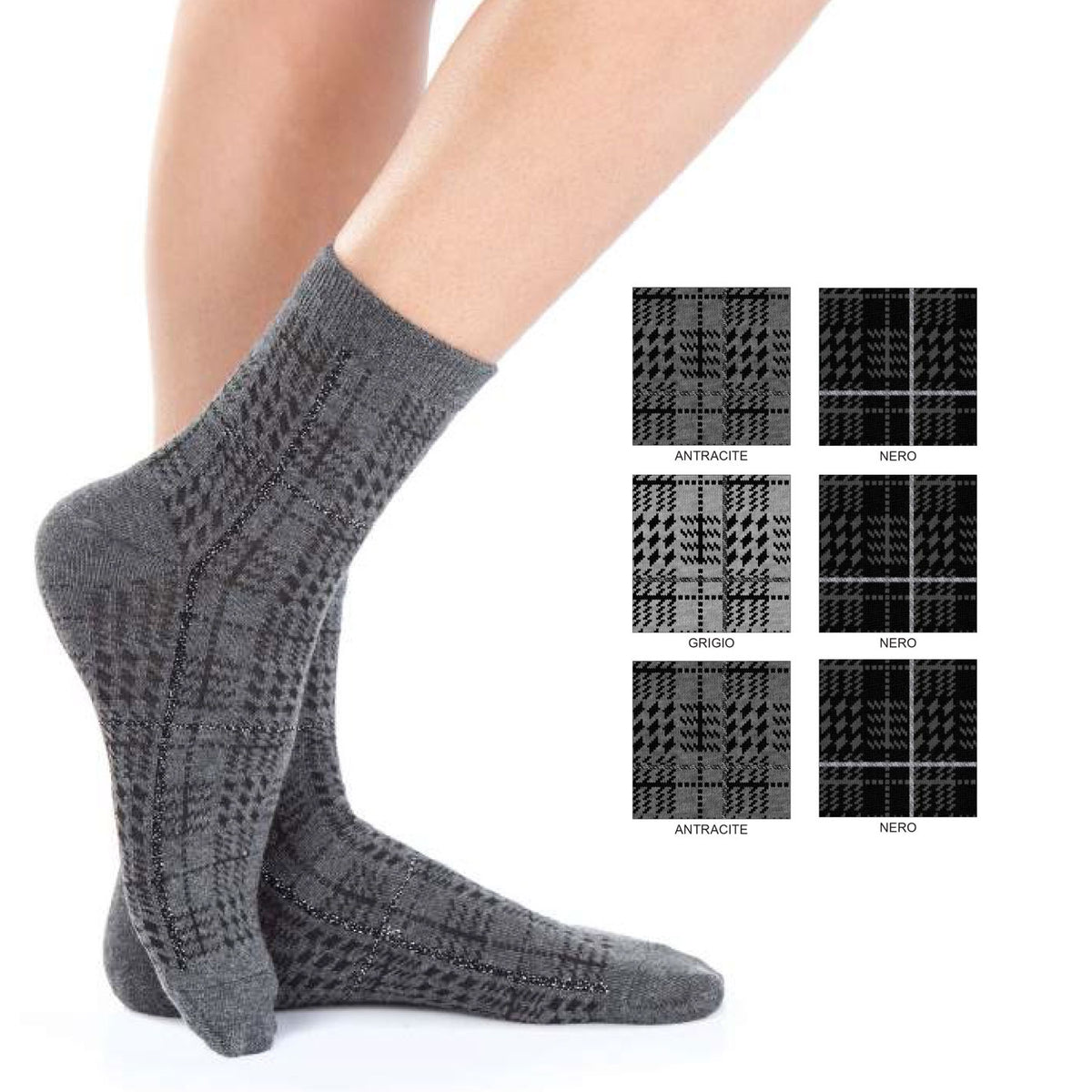 Calze donna invernali Meritex 3558 caldo cotone 6 paia var.B