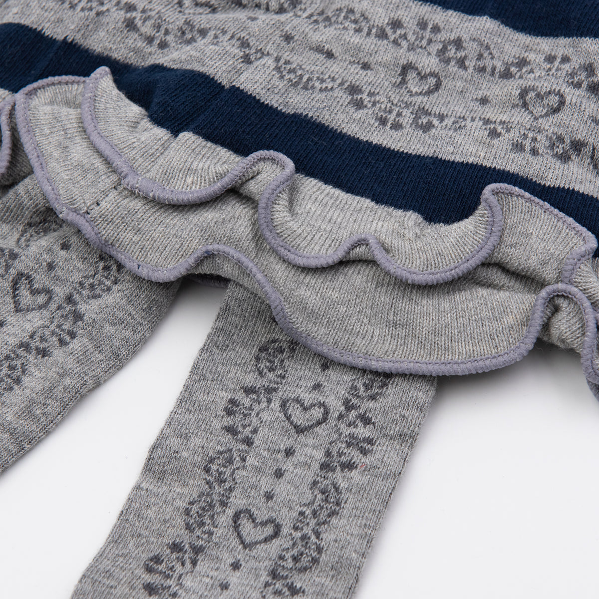 Collant con gonna neonata Meritex 0201 caldo cotone a fantasia