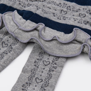 Collant con gonna neonata Meritex 0201 caldo cotone a fantasia