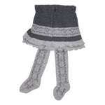 Collant con gonna neonata Meritex 0201 caldo cotone a fantasia