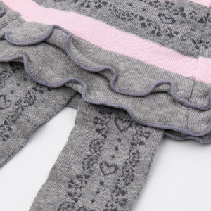Collant con gonna neonata Meritex 0201 caldo cotone a fantasia