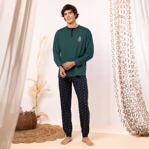 Pigiama Uomo 100% cotone con barchette Irge MIL2250